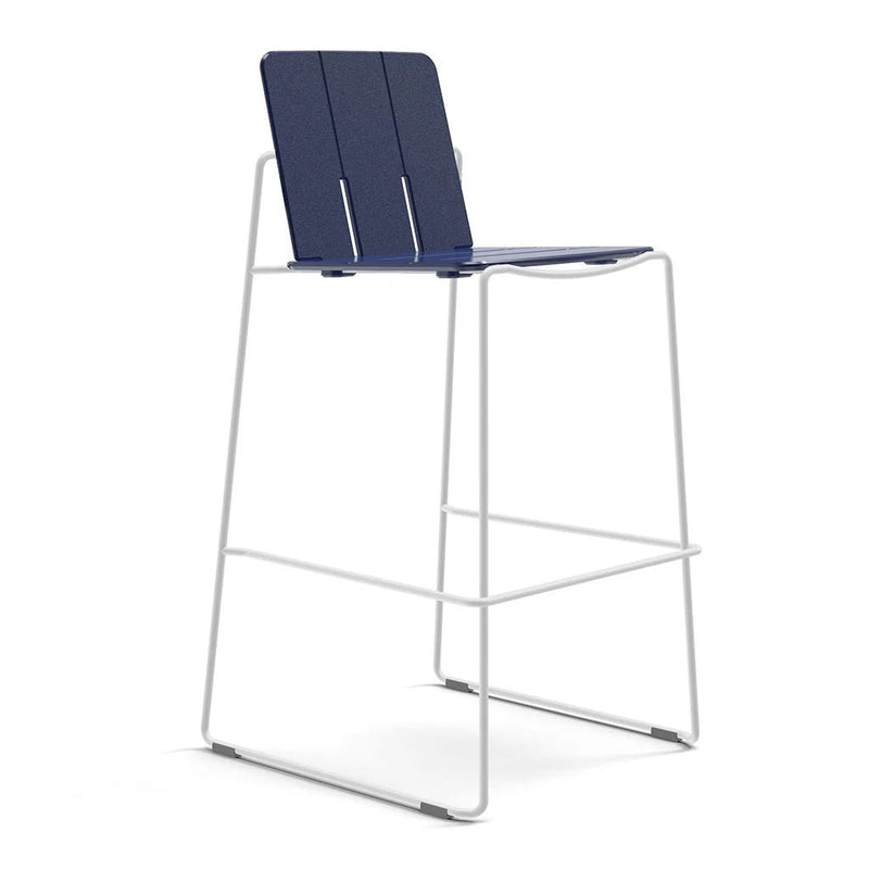 Keene Bar Stool - Loll Designs Outdoor Furniture - Charcoal Grey - Stainless Steel - HORNE