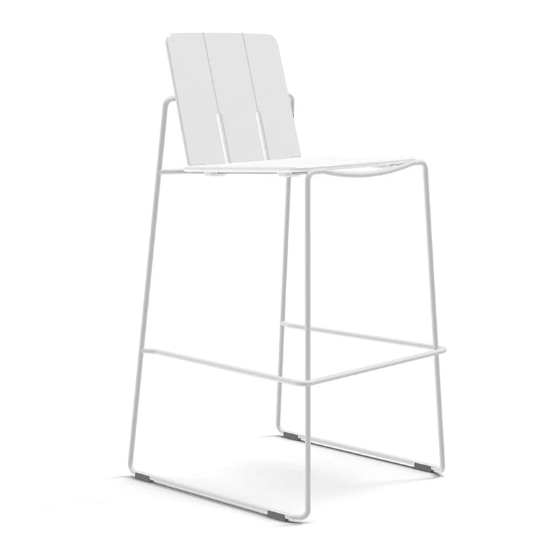 Keene Bar Stool - Loll Designs Outdoor Furniture - Charcoal Grey - Stainless Steel - HORNE