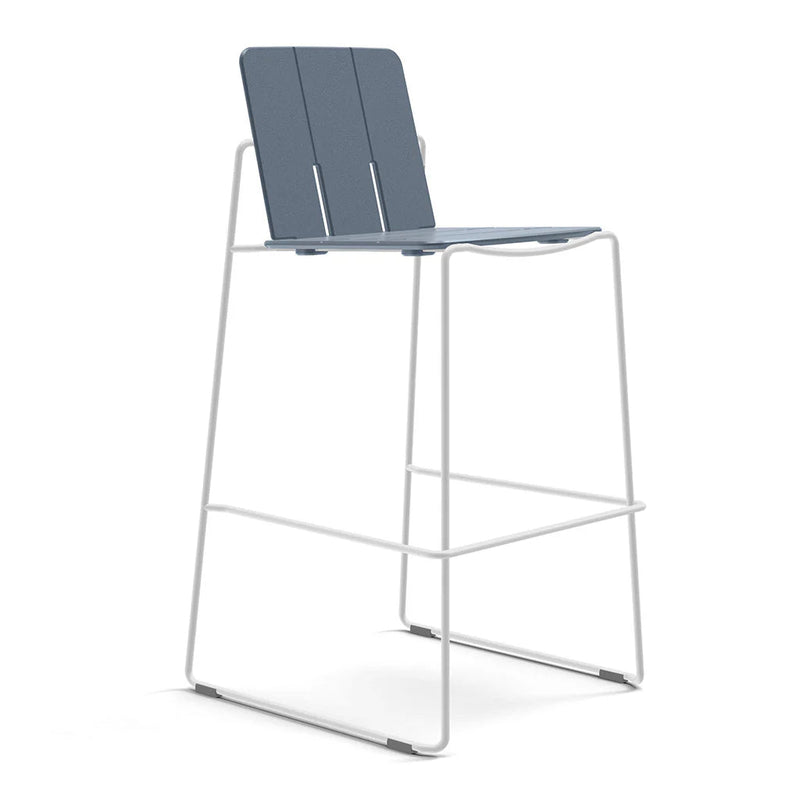 Keene Bar Stool - Loll Designs Outdoor Furniture - Charcoal Grey - Stainless Steel - HORNE
