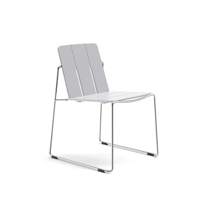 Keene Dining Chair - Loll Designs Outdoor Furniture - Charcoal Grey - Stainless Steel - HORNE