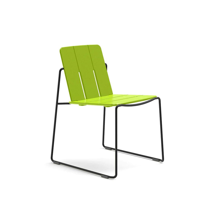 Keene Dining Chair - Loll Designs Outdoor Furniture - Charcoal Grey - Stainless Steel - HORNE