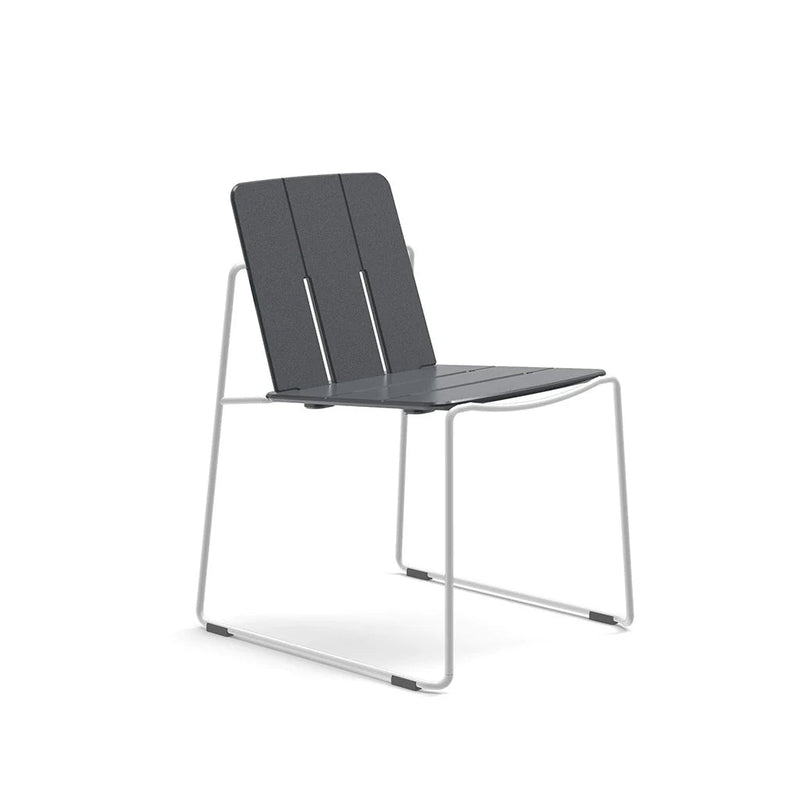 Keene Dining Chair - Loll Designs Outdoor Furniture - Charcoal Grey - Stainless Steel - HORNE