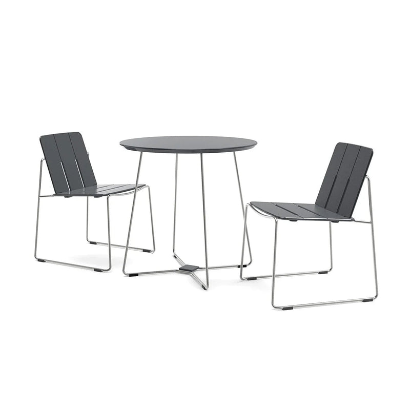 Keene Dining Table - Loll Designs Outdoor Furniture - Charcoal Grey - Stainless Steel - HORNE