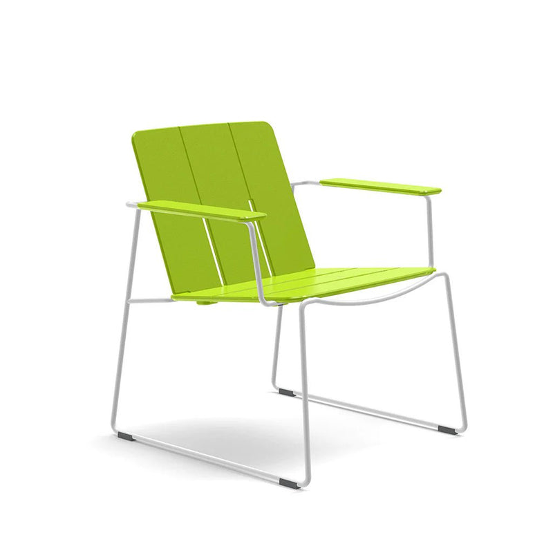 Keene Lounge Chair - Loll Designs Outdoor Furniture - Charcoal Grey - Stainless Steel - HORNE