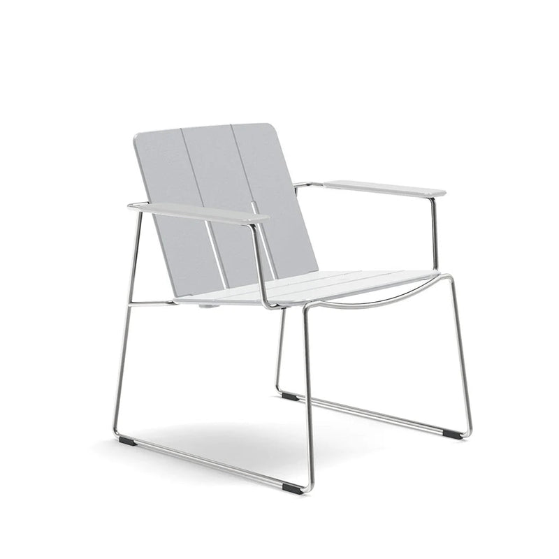 Keene Lounge Chair - Loll Designs Outdoor Furniture - Charcoal Grey - Stainless Steel - HORNE