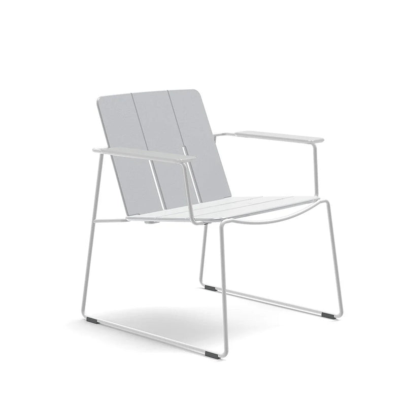 Keene Lounge Chair - Loll Designs Outdoor Furniture - Charcoal Grey - Stainless Steel - HORNE
