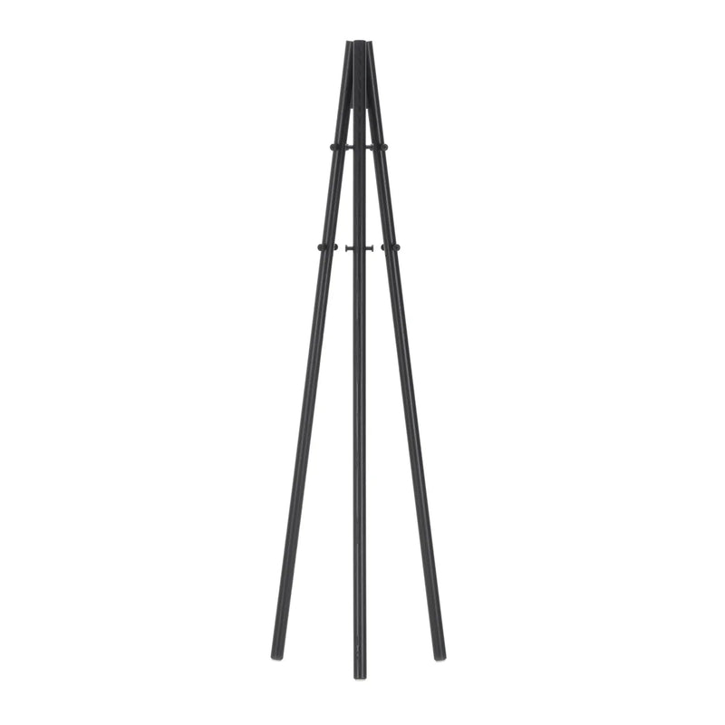Kiila Coat Stand by Alvar Aalto - Artek Coat + Key Racks - Natural Lacquered & Hooks Stone White - HORNE