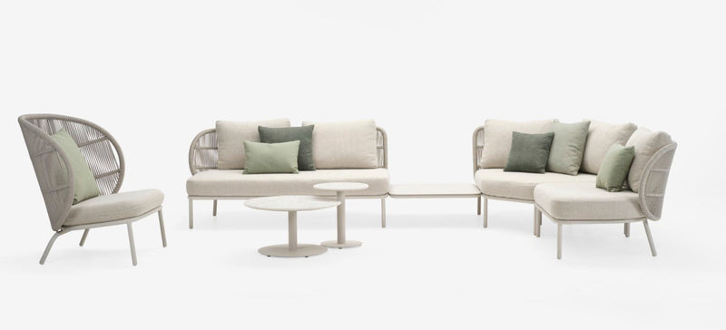 Kodo Modular 2 Seater - Vincent Sheppard Sofas - Left - Dune White - Almond - HORNE