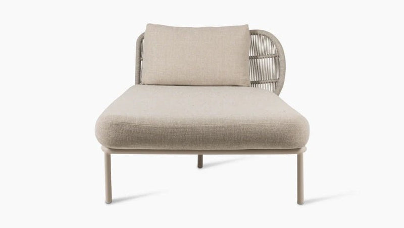 Kodo Modular Chaise Lounge - Vincent Sheppard Sofas - Left - Dune White - Almond - HORNE