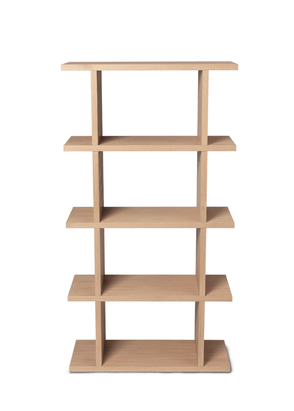 Kona Bookcase - 1x4 - Ferm Living - Shelving - Natural Oak Veneer - HORNE