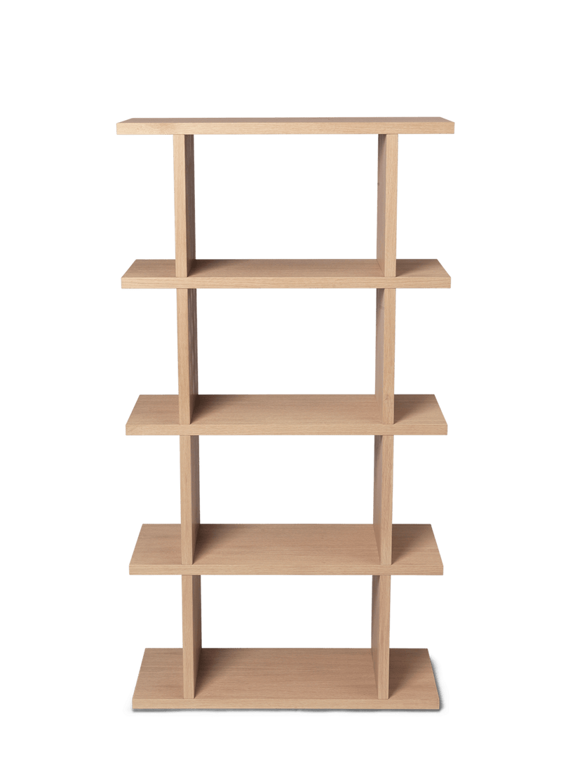 Kona Bookcase - 1x4 - Ferm Living - Shelving - Dark Stained Oak - HORNE