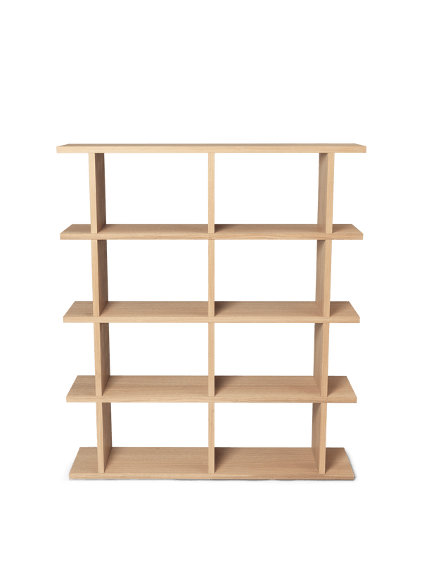 Kona Bookcase - 2x4 - Ferm Living - Shelving - Natural Oak Veneer - HORNE