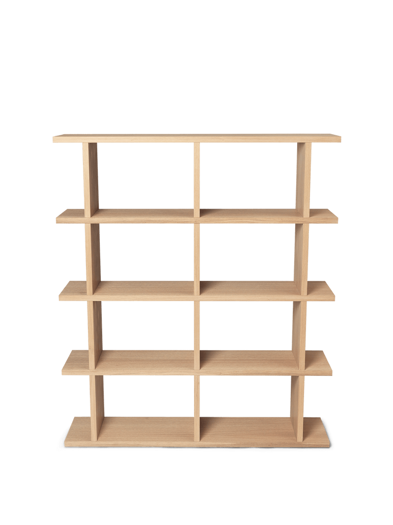 Kona Bookcase - 2x4 - Ferm Living - Shelving - Dark Stained Oak - HORNE