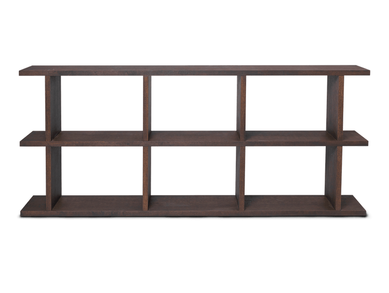Kona Bookcase - 3x2 - Ferm Living - Shelving - Dark Stained Oak - HORNE
