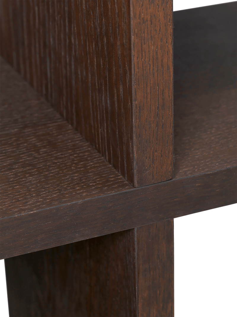 Kona Bookcase - 3x2 - Ferm Living - Shelving - Dark Stained Oak - HORNE