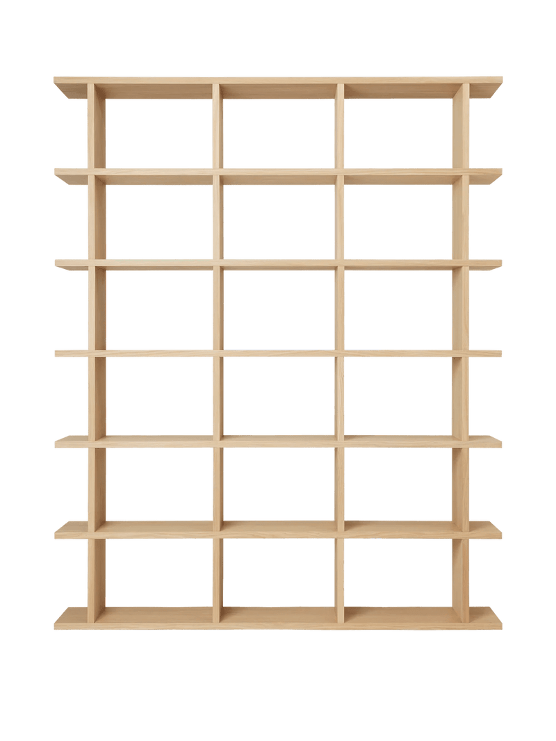 Kona Bookcase - 3x6 - Ferm Living Shelving - Dark Stained - HORNE