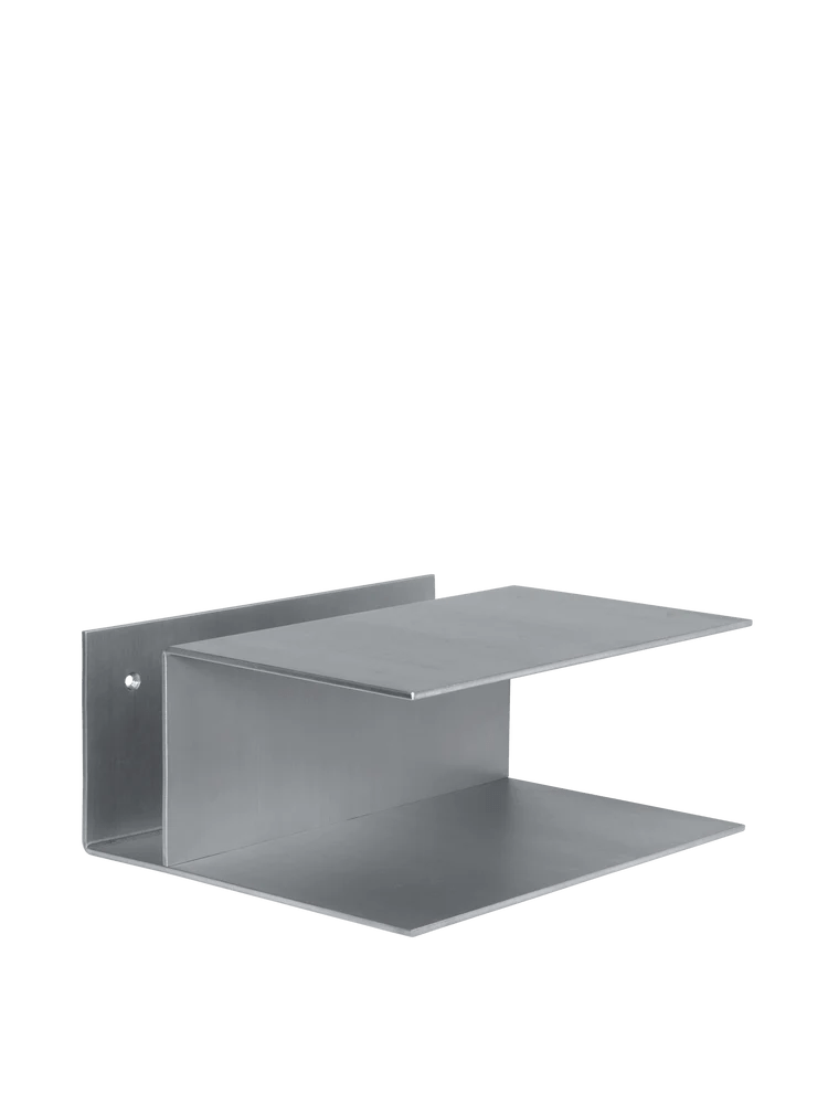 Lager Bedside Table - Ferm Living Tables + Desks - Aluminum - HORNE