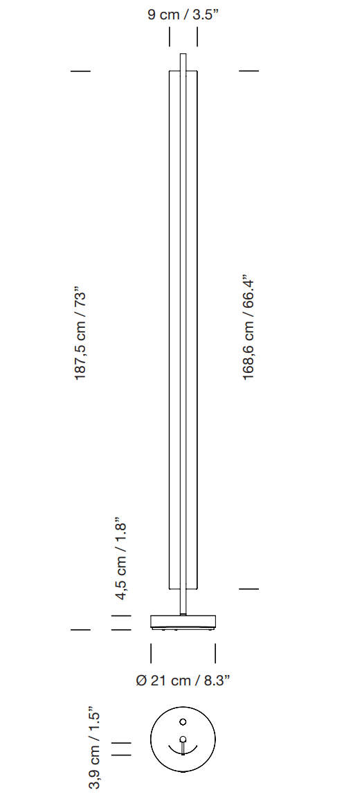 Lámina 165 Floor Lamp - Santa & Cole - Floor Lamps - HORNE