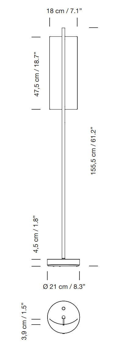 Lámina 45 Floor Lamp - Santa & Cole - Floor Lamps - HORNE