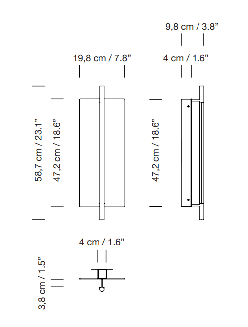 Lámina 45 Wall Lamp - Santa & Cole - Wall Sconces - HORNE