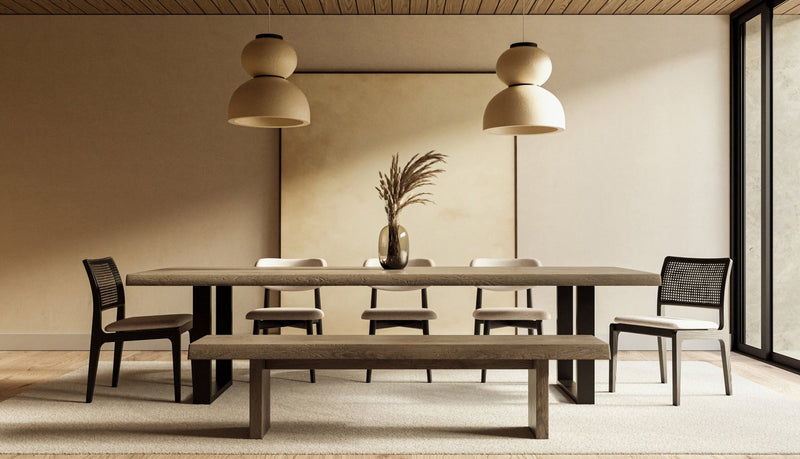 Larissa Cane Side Chair - Urbia Chairs - Harvest Jute Ebano - HORNE