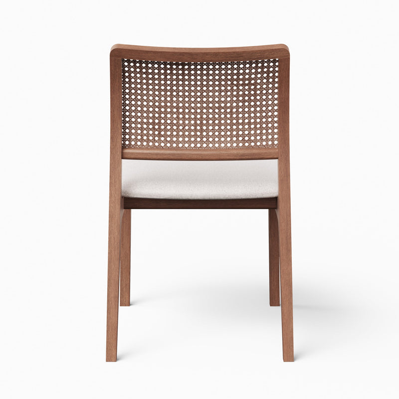 Larissa Cane Side Chair - Urbia Chairs - Harvest Jute Ebano - HORNE