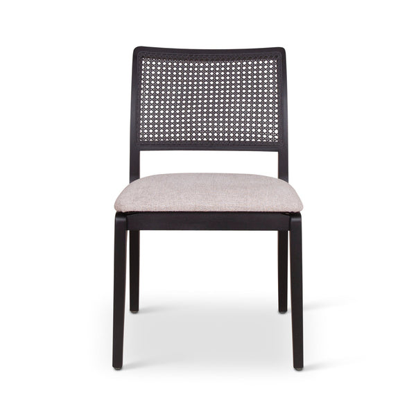 Larissa Cane Side Chair - Urbia Chairs - Harvest Jute Ebano - HORNE