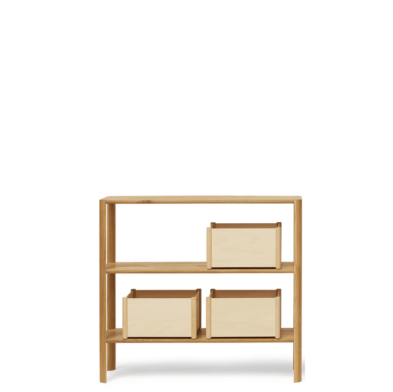 Leaf Shelf 1×3 - Form & Refine Shelving - White Oak - HORNE