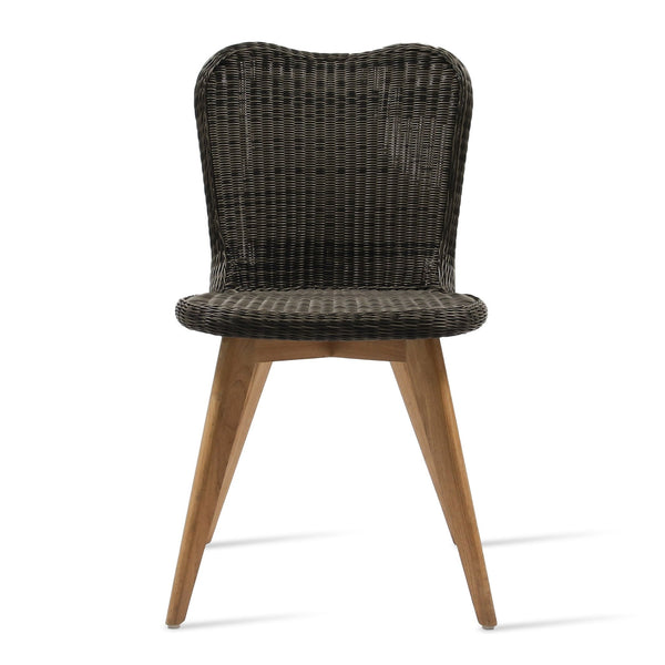 Lena Outdoor Dining Chair - Vincent Sheppard - Outdoor Furniture - Teak Base/ Mocca - HORNE