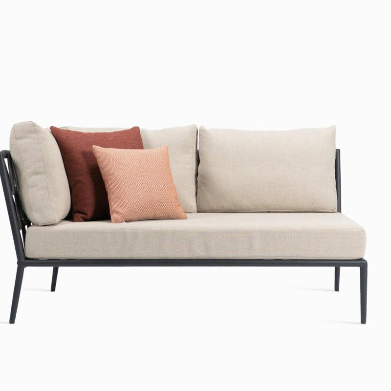 Leo Modular Sofa - Vincent Sheppard Sofas - Right - Lava - Zinc - HORNE
