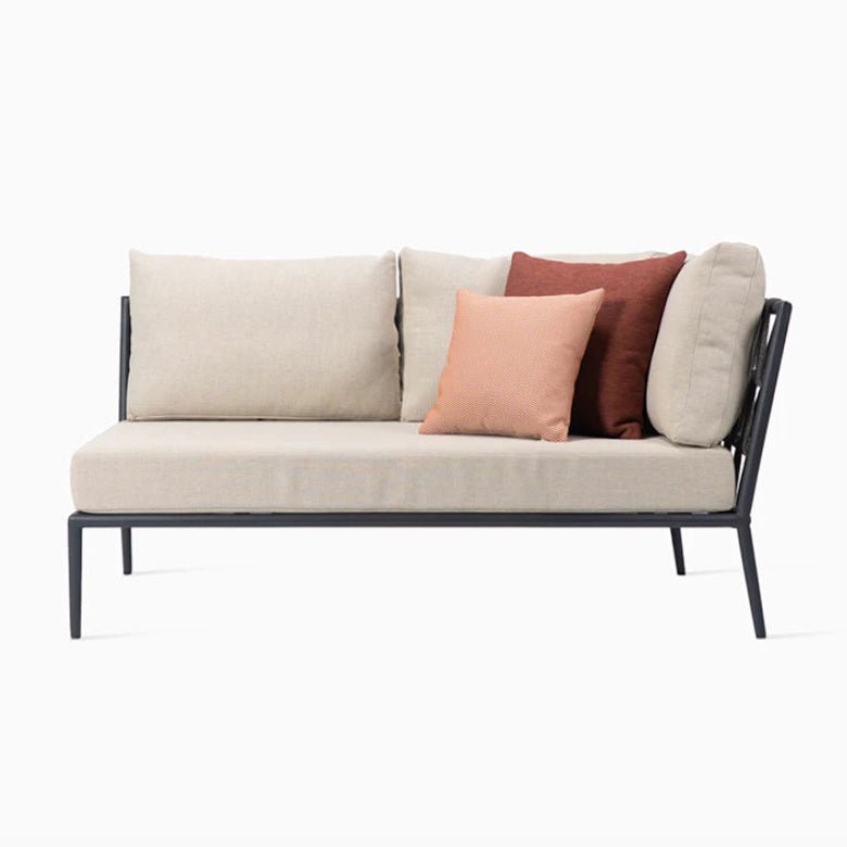 Leo Modular Sofa - Vincent Sheppard Sofas - Right - Lava - Zinc - HORNE