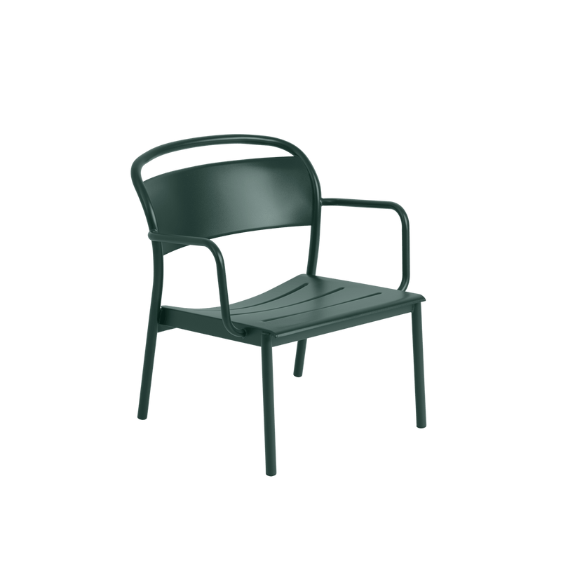 Linear Steel Lounge Armchair - Muuto Chairs - Anthracite Black - HORNE