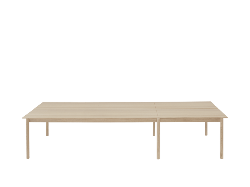 Linear System Table - Configuration - Muuto Tables + Desks - Con 1 - Black Nanolaminate/Black/ABS:Black - HORNE