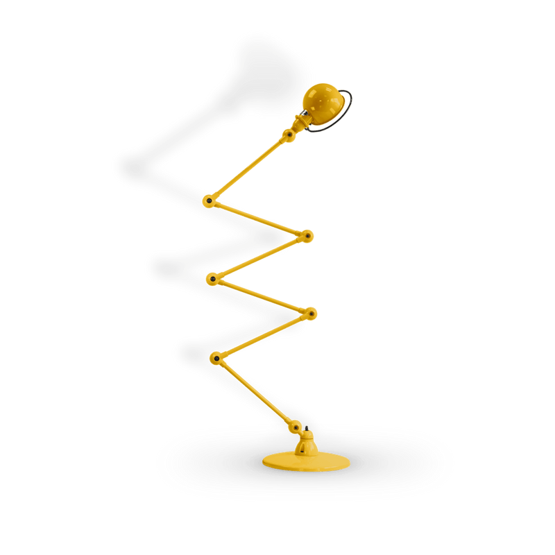 Loft Zig - Zag Floor Lamp 6 - Arm - D9406 - Jielde - Floor Lamps - Glossy - Apple Green - RAL6018 - HORNE