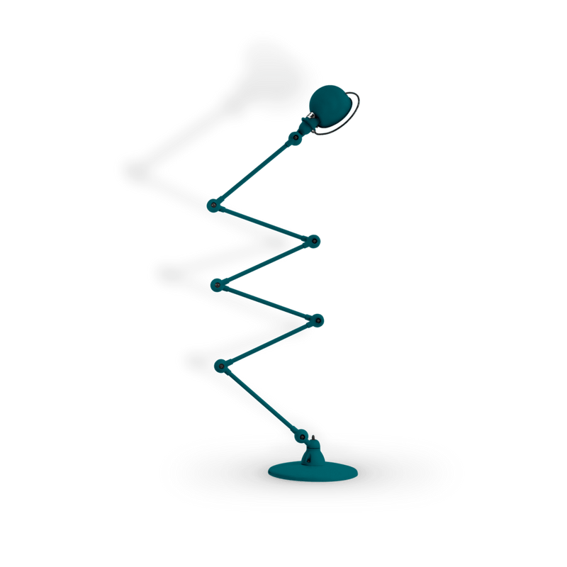 Loft Zig - Zag Floor Lamp 6 - Arm - D9406 - Jielde - Floor Lamps - Glossy - Apple Green - RAL6018 - HORNE