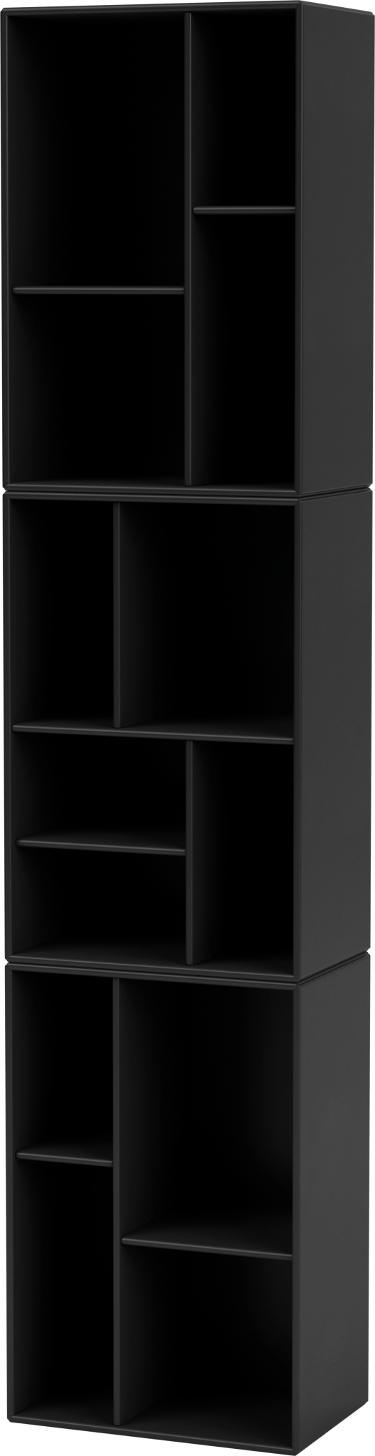 Loom Slim Bookcase - Wall Mounted - Montana - Shelving - Black - HORNE