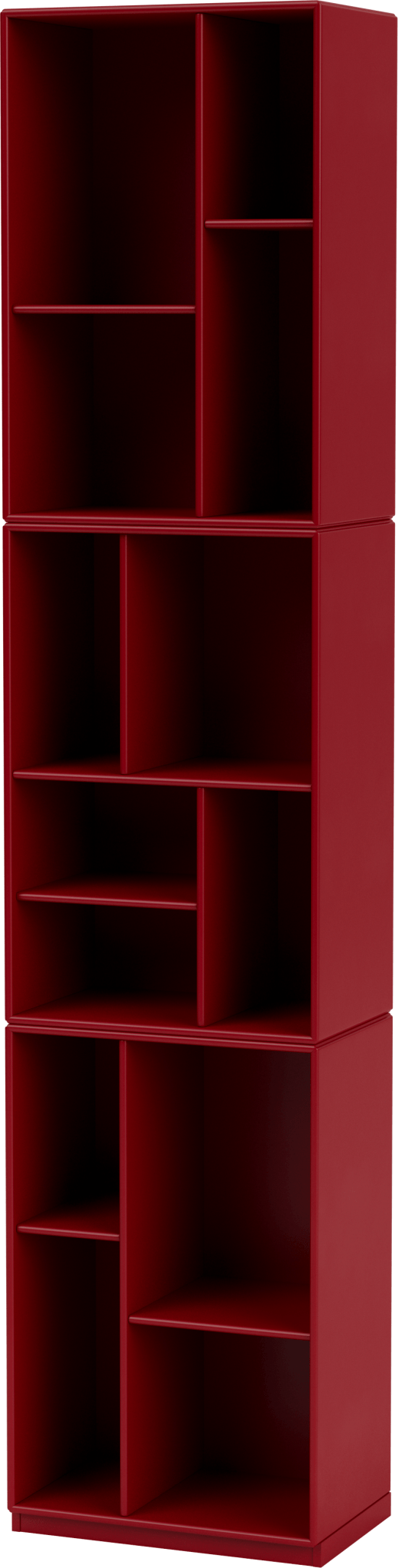 Loom Slim Bookcase - With Plinth Base - Montana - Shelving - Amber - 1.2