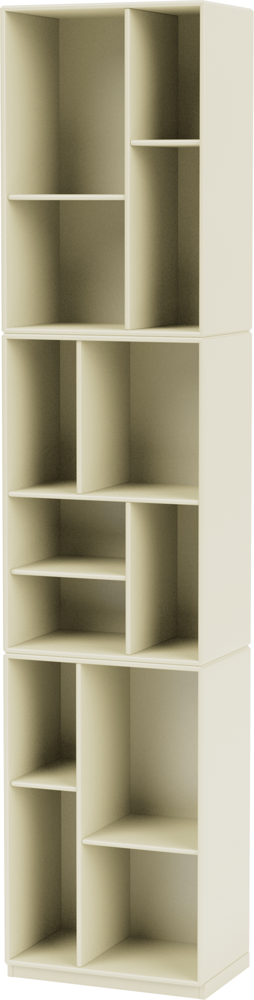 Loom Slim Bookcase - With Plinth Base - Montana - Shelving - Amber - 1.2
