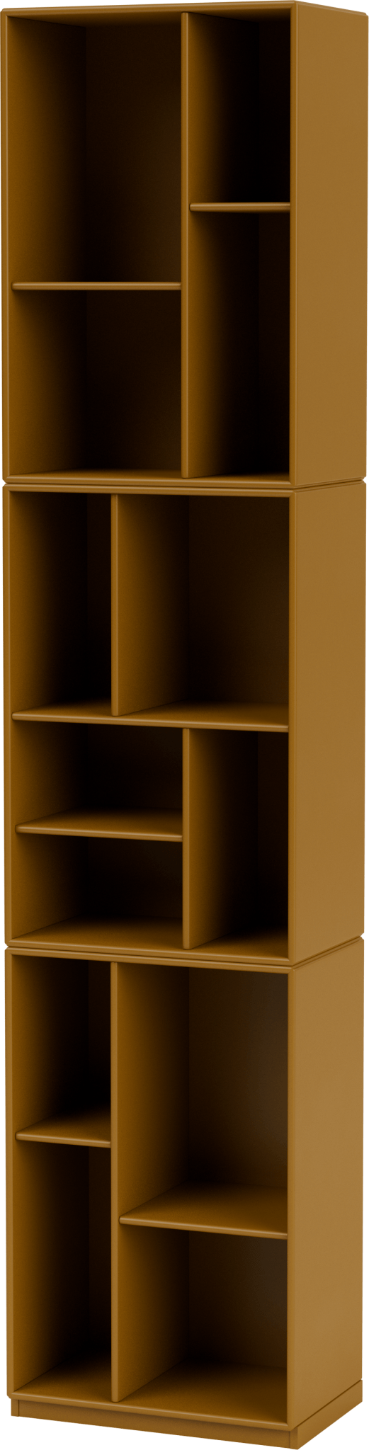 Loom Slim Bookcase - With Plinth Base - Montana - Shelving - Amber - 1.2