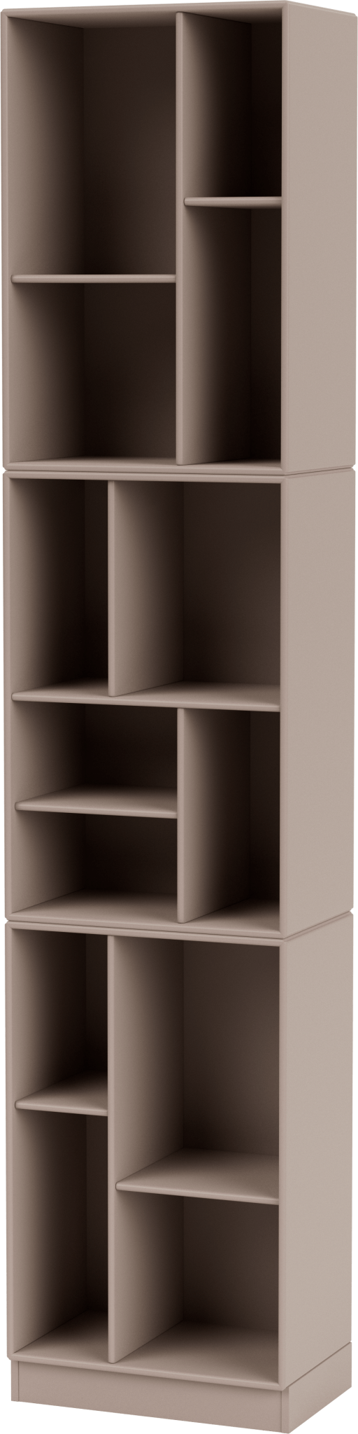 Loom Slim Bookcase - With Plinth Base - Montana - Shelving - Amber - 1.2