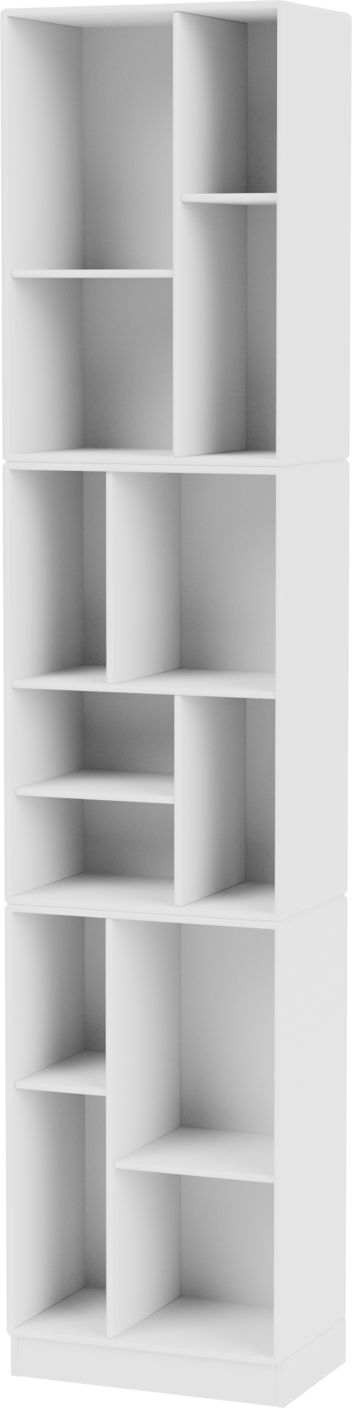 Loom Slim Bookcase - With Plinth Base - Montana - Shelving - Amber - 1.2