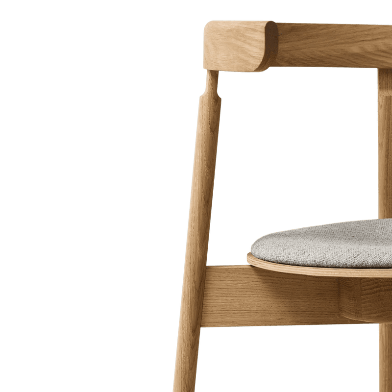 Lunar Chair - Form & Refine Chairs - White Oak - With Upholstery - HORNE