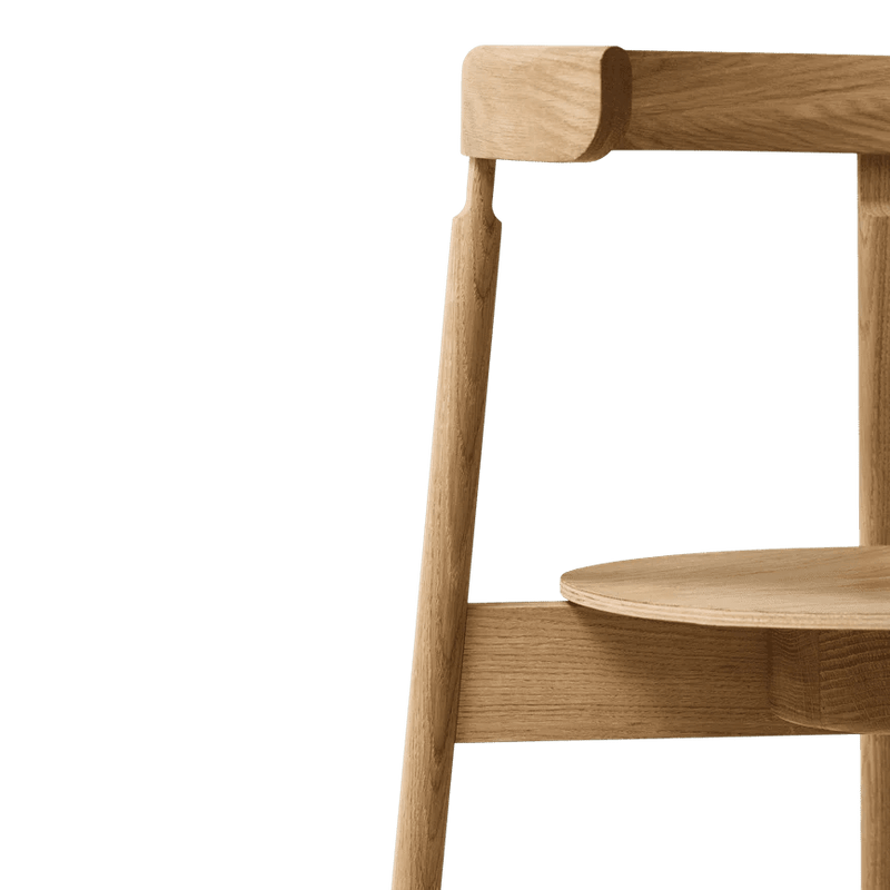 Lunar Chair - Form & Refine Chairs - White Oak - With Upholstery - HORNE