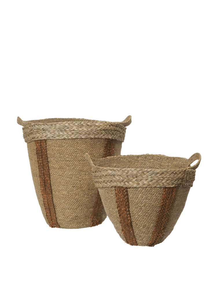 Mar Woven Baskets - Set of 2 - Ferm Living Storage + Organization - HORNE