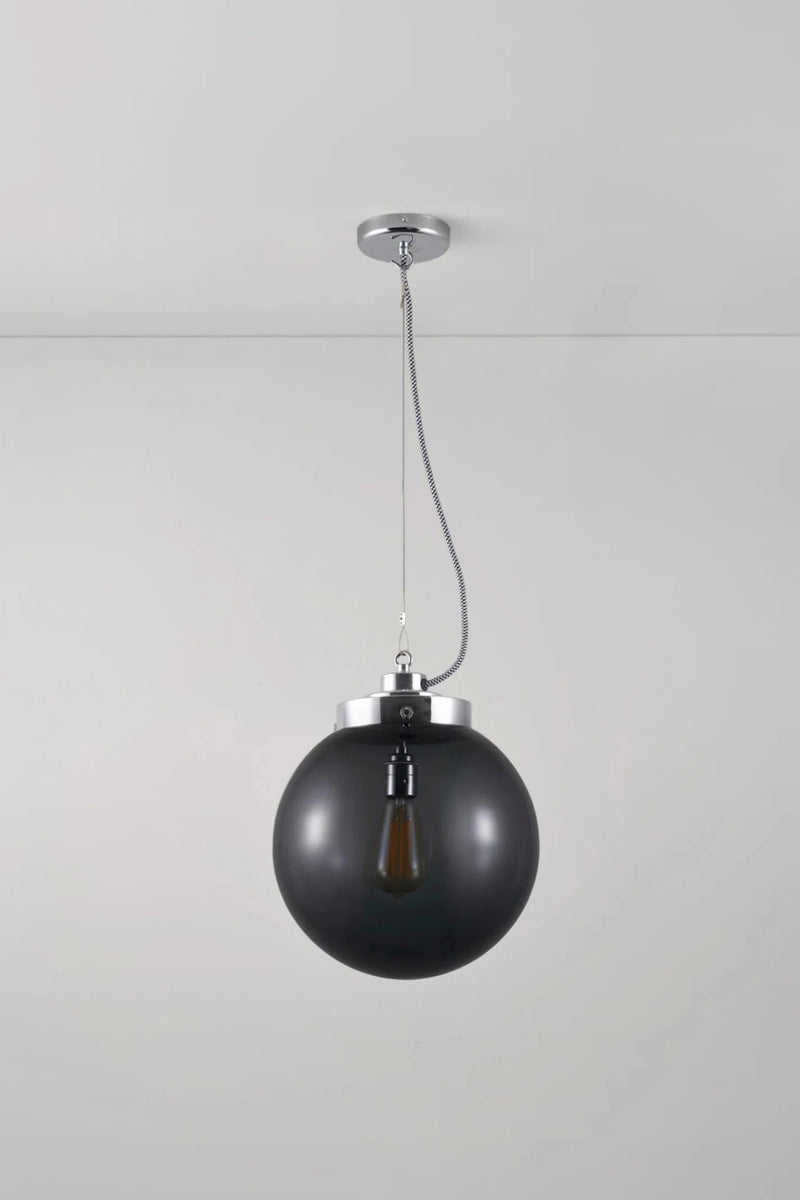 Medium Globe Pendant - Original BTC Pendants - Brass - Anthracite - HORNE