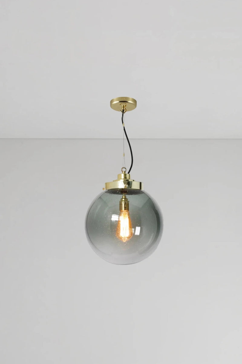 Medium Globe Pendant - Original BTC Pendants - Brass - Anthracite - HORNE