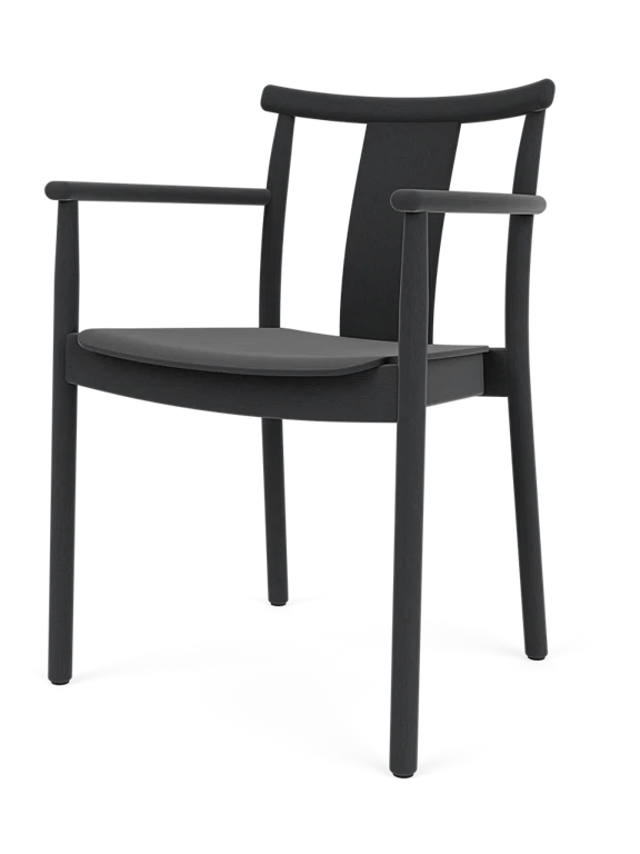 Merkur Dining Chair - Un - Upholstered - Audo Copenhagen Chairs - With Arms - Natural Oak - HORNE