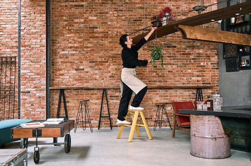 Metaphys Lucano Stepstool 2 - Step - Hasegawa USA Inc - Ladder + Step Stool - Black - HORNE