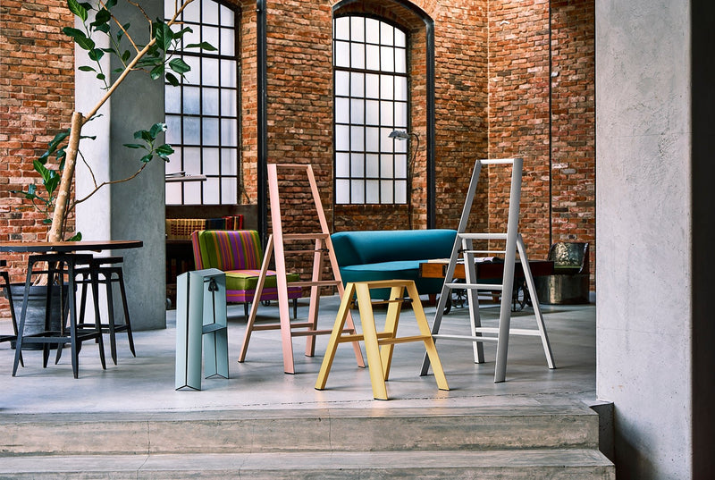 Metaphys Lucano Stepstool 2 - Step - Hasegawa USA Inc - Ladder + Step Stool - Black - HORNE