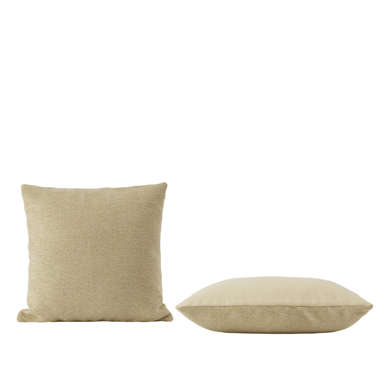 Mingle Cushion - Muuto Blankets + Throws + Pillows - Copper Brown / Light Blue - Square - HORNE